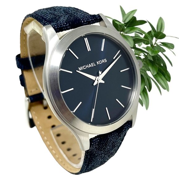 🔥🔥NWT ✅🔥MICHAEL KORS Men's Slim Runway Stainless Steel Quartz Watch MK8907 - Picture 2 of 7